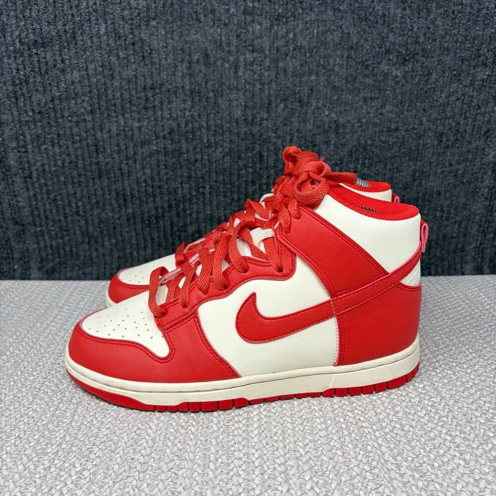 Nike Dunk High Next Nature Light Crimson Coconut Milk Red White Sz 7 FV5960-102
